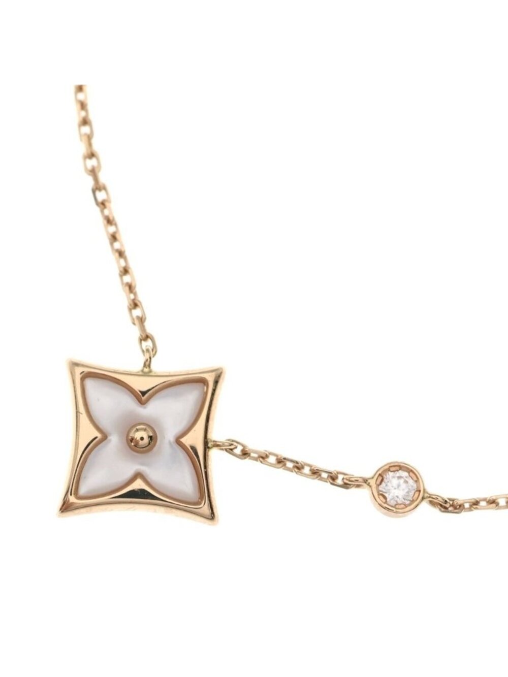 Louis Vuitton Blossom BB Mother of Pearl Diamond Necklace